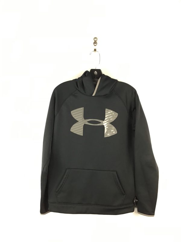 Athletic Sweatshirt Hoodie By Under Armour In Black Grey, Size: Xl Cheap