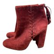 Boots Designer By Karl Lagerfeld In Red, Size: 10 Online Hot Sale