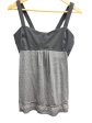 Athletic Tank Top By Lululemon In Black & Grey, Size: 12 on Sale