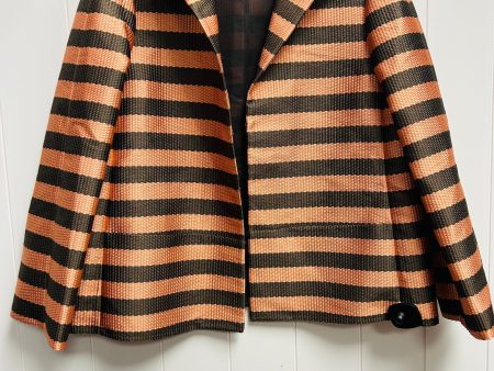 Blazer By Lafayette 148 In Brown & Orange, Size: L Cheap