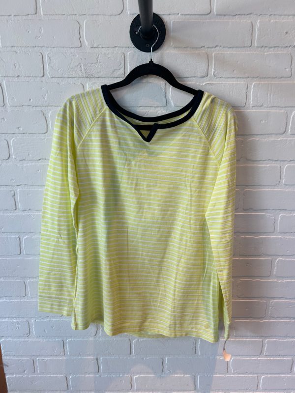 Athletic Top Long Sleeve Crewneck By Talbots In Yellow, Size: M Supply