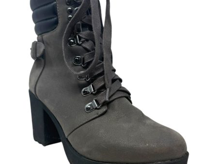 Annamaria Combat Boots By Mia In Grey, Size: 8 Online