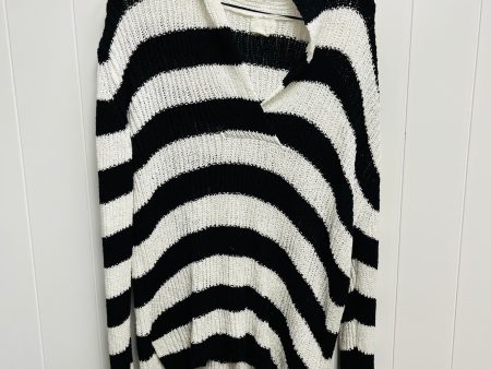 Sweater By Caslon In Black & White, Size: L For Discount