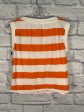 Top Sleeveless By Maeve In Orange & White, Size: Xxs Online Sale