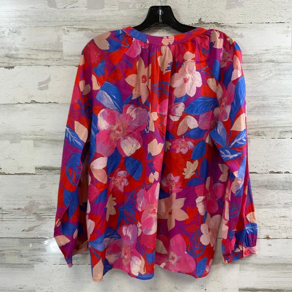 Blouse Long Sleeve By Johnny Was In Pink, Size: M on Sale