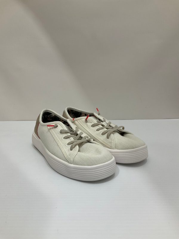 Shoes Sneakers By Hey Dude In Cream, Size: 8 Online now