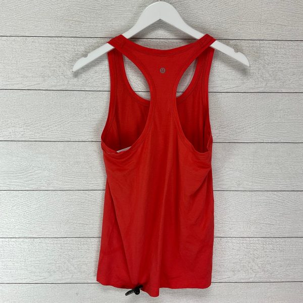 Athletic Tank Top By Lululemon In Orange, Size: 8 For Sale