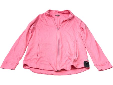 Athletic Jacket By Talbots In Pink, Size: L Cheap