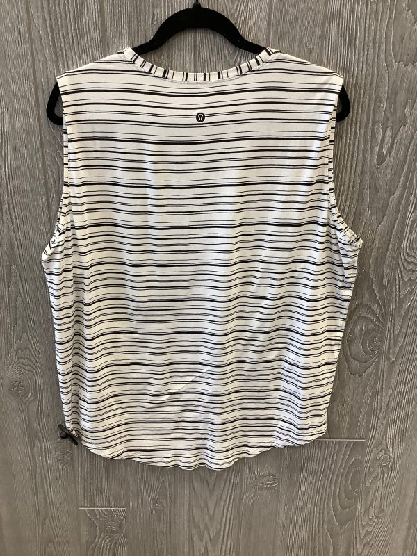 Athletic Tank Top By Lululemon In Black & White, Size: 12 For Sale