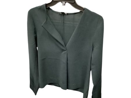 Blouse Long Sleeve By Cos In Green, Size: 4 Discount