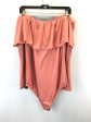 Bodysuit By Clothes Mentor In Peach, Size: Xl Online