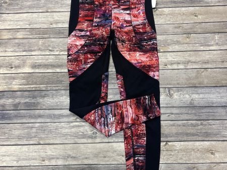 Athletic Leggings By Lululemon In Black & Red, Size: 8 Online now