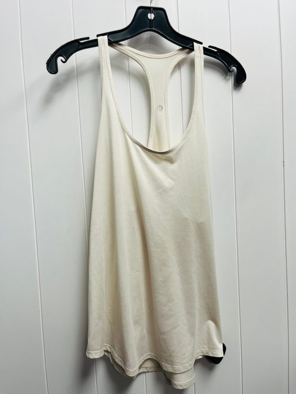 Athletic Tank Top By Lululemon In Cream, Size: L Cheap