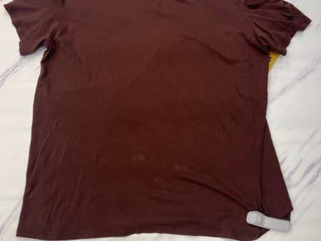 Athletic Top Short Sleeve By Lululemon In Brown, Size: Xl Online Hot Sale