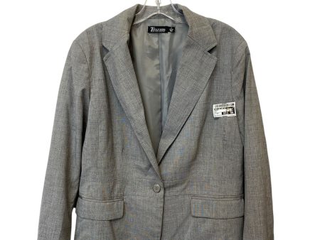 Blazer By New York And Co In Grey, Size: 14 Hot on Sale