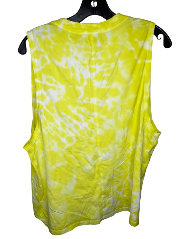 Athletic Tank Top By Lululemon In Yellow, Size: L For Discount