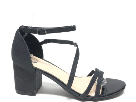 Black Sandals Heels Block Journee, Size 7 Fashion