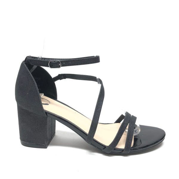 Black Sandals Heels Block Journee, Size 7 Fashion