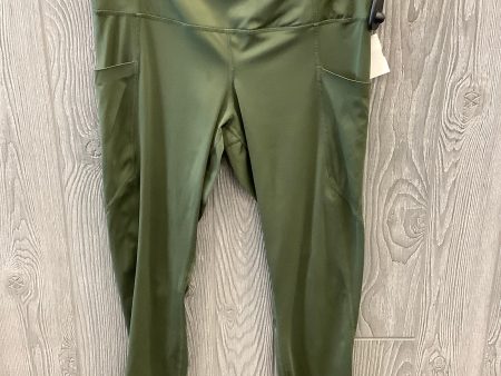 Athletic Leggings By Members Mark In Green, Size: Xl Fashion