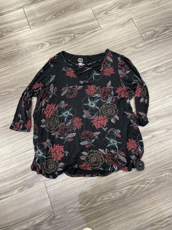 Blouse Long Sleeve By Maurices In Black, Size: 2x Online Hot Sale