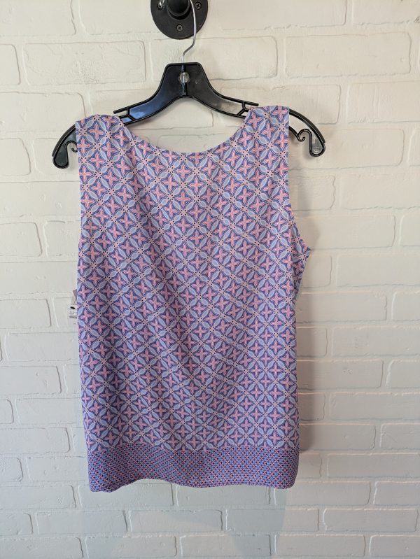 Top Sleeveless By Talbots In Blue & Pink, Size: M For Discount