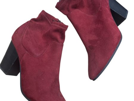 Boots Ankle Heels By Aldo In Red, Size: 9 Hot on Sale