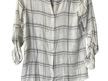 Blouse Long Sleeve By Thread And Supply In Plaid Pattern, Size: Xs Supply