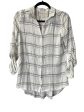 Blouse Long Sleeve By Thread And Supply In Plaid Pattern, Size: Xs Supply