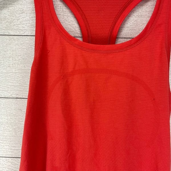 Athletic Tank Top By Lululemon In Orange, Size: 8 For Sale