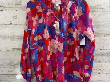 Blouse Long Sleeve By Johnny Was In Pink, Size: M on Sale