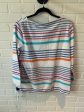 Athletic Sweatshirt Crewneck By Talbots In Blue & White, Size: M Fashion