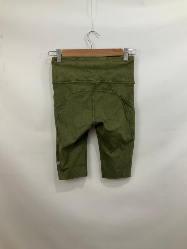 Athletic Shorts By Lululemon In Green, Size: 4 For Discount