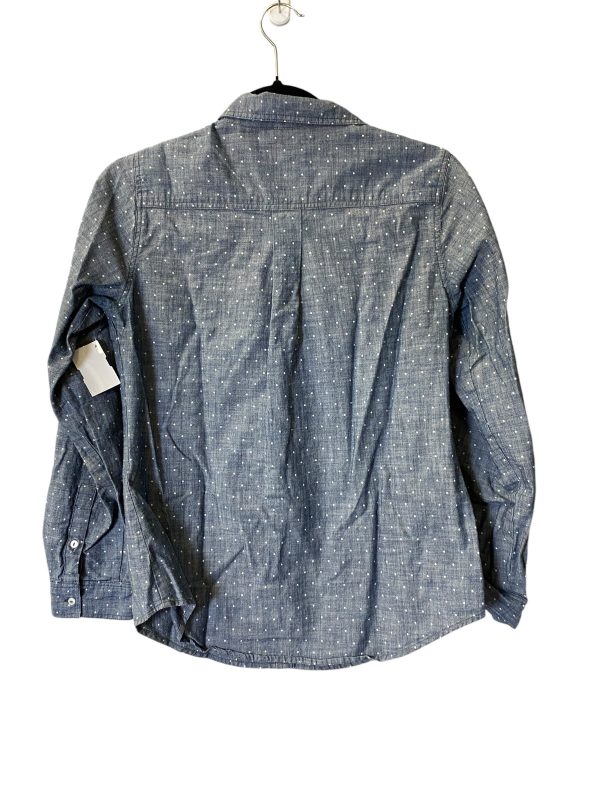 Blouse Long Sleeve By Cato In Grey, Size: S Fashion