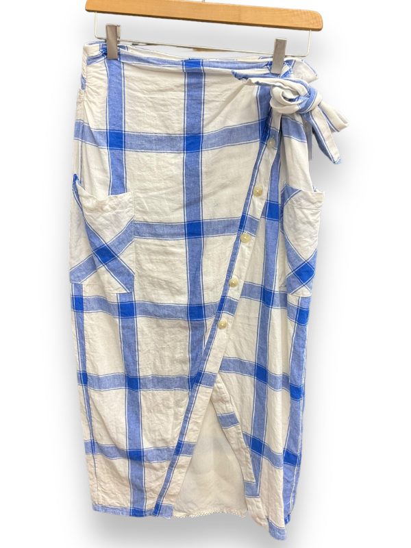 Skirt Maxi By Maeve In Blue & White, Size: M Online Sale