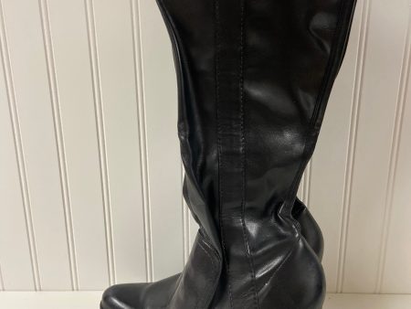 Black Boots Knee Heels Franco Sarto, Size 10 Supply