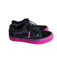 Shoes Sneakers By Vans In Black & Pink, Size: 6 For Discount