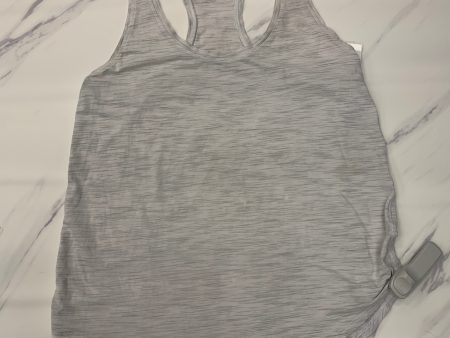 Athletic Tank Top By Lululemon In Grey, Size: 6 For Discount