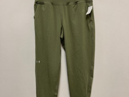 Athletic Pants By Under Armour In Green, Size: M Sale