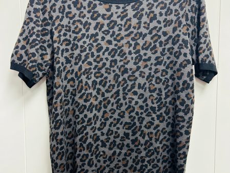 Sweater Short Sleeve By Ann Taylor In Grey, Size: L For Sale