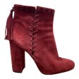 Boots Designer By Karl Lagerfeld In Red, Size: 10 Online Hot Sale