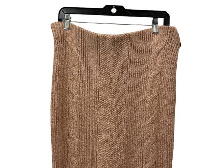 Skirt Midi By Express In Brown, Size: Xl Sale