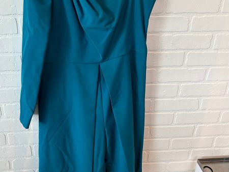 Dress Party Long By Kay Unger In Teal, Size: Xl on Sale