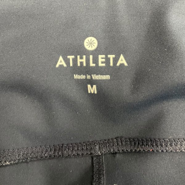 Athletic Leggings By Athleta In Navy, Size: M Hot on Sale