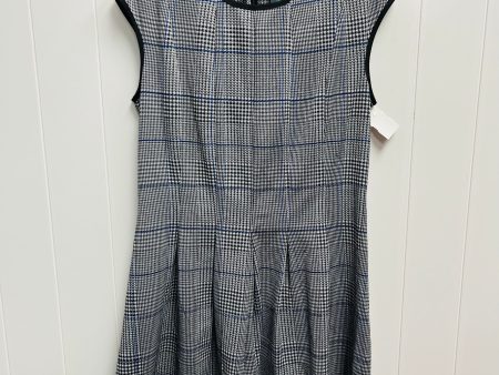 Dress Work By Gabby Skye In Blue & Grey, Size: 14 Online Sale