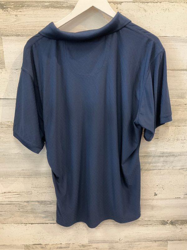 Athletic Top Long Sleeve Collar By Clothes Mentor In Navy, Size: Xl Online