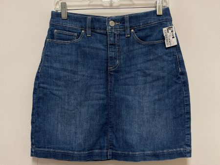 Skirt Mini & Short By Croft And Barrow In Blue Denim, Size: 2 Cheap