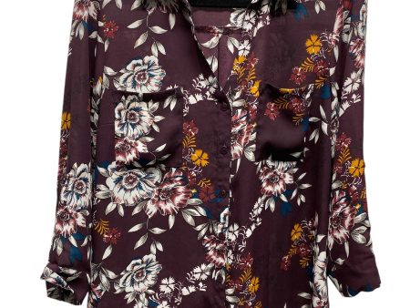 Blouse 3 4 Sleeve By By & By In Floral Print, Size: Xl Online