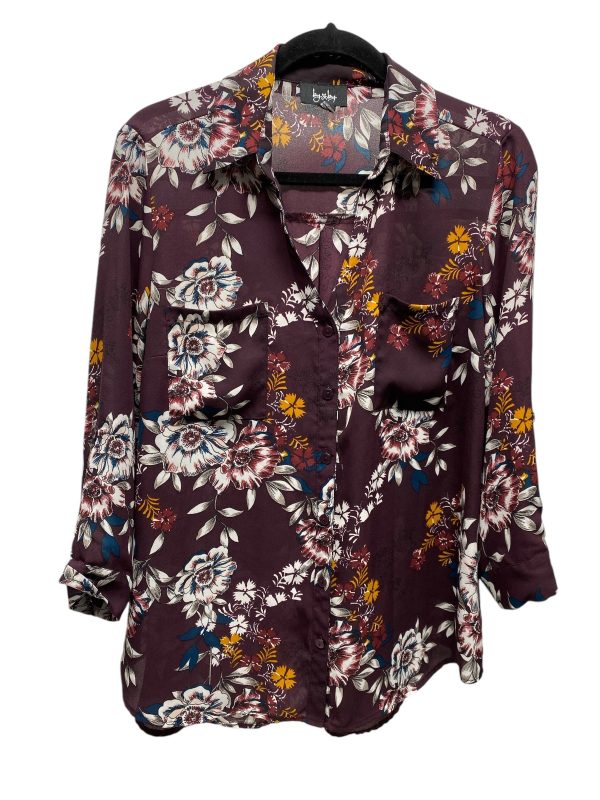 Blouse 3 4 Sleeve By By & By In Floral Print, Size: Xl Online