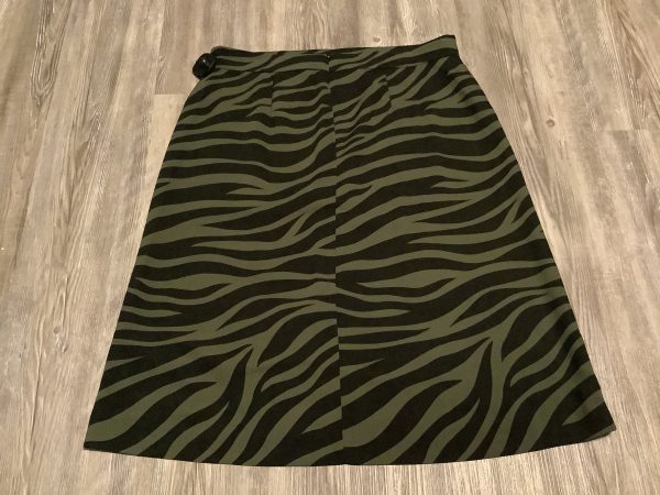 Skirt Midi By Ann Taylor In Black & Green, Size: 12petite on Sale