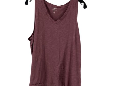 Top Sleeveless By Madewell In Purple, Size: 1x Fashion